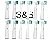 S&S Flexisoft generic toothbush head replacement *** 12 pcs *** Fits all Oral-B Braun electric rechargeable toothbrush.ompatible with Oral-B Vitality Precision Clean, White Clean, Sensitive Clean, Oral-B Professional Care 5000, 6000, 7000, 8000, Oral-B Triumph Professional Care 9000 Series, Oral-B Advanced Power 400, 900, Oral-B Dual Clean