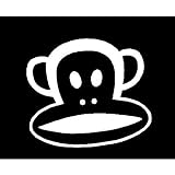 Paul Frank Decal Sticker White 5 tall