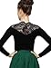 Choies Women Polyester Lace Long Sleeve Tight Black T-Shirt