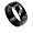 316L Stainless Steel Ring with IP Black with Chinese Zodiac. Width: 8mm , 5