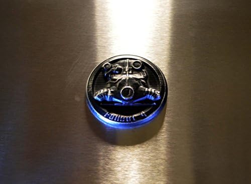 Inspired by Fallout 4 game \Fallout Series Refrigerator Magnet Black/Silver