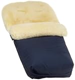 Kaiser Naturfelle 6541122 - Lammfellfußsack Natura, Farbe marine