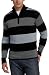 Apparel : Alex Stevens Men's 100% Cotton Half Zip Rugby Mock Sweater
