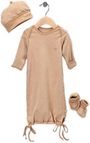 B Nature 1x1 Sleepy Baby Gift Rib 3pc Wheat NB-3M