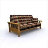Bundle-72 Renaissance Sleigh Futon Color: Black