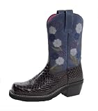 ARIAT Doll Baby FatBaby Western Cowboy Boots 5.5 True to size Black Denim Womens
