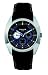 Police P Saratoga gents black leather strap and black dial watch