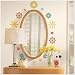 FLOWERS GFX FLORAL PEEL N STICK REUSEABLE STICKERS 1170