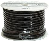 Pyramid RPB425 4 Gauge Black Ground Wire 25 Feet OFC