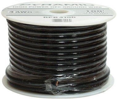 Pyramid RPB825 8 Gauge Brown Ground Wire 25 Feet OFC