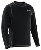 Marmot Kinder Funktionsunterw&auml;sche Boy's DriClime Crew Long Sleeve, black, XS, 10210-001-2
