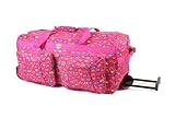 from Holdall Ladies 26 Fucshia Floral Design Love Hearts Holdall (Weekend Bag, Maternity Bag, Hospital Bag, Gym Bag, Baby Bag, Sports bag)
