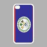 Belize Flag White Iphone 4 - Iphone 4s Case