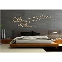 Wandaufkleber Wandtattoo Sweet Dreams - 100x40cm