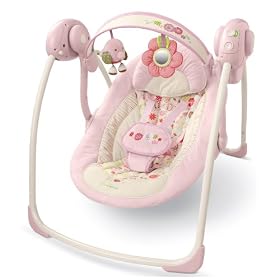 Bright Starts Comfort and Harmony Portable Swing, Pink Pastel