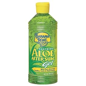 Banana Boat Aloe Vera Sun Burn Relief Gel, 16-Ounce Bottles (Pack of 3)