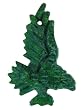 Flying Eagle Pendant 45X67mm - Green Turquoise - Set of 3
