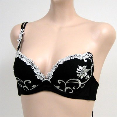 Venus $59 Black Convertible Push Up Bra #0316 sz 32B