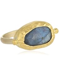 Nava Zahavi Labradorite and High Karat Gold Ring, Size 7