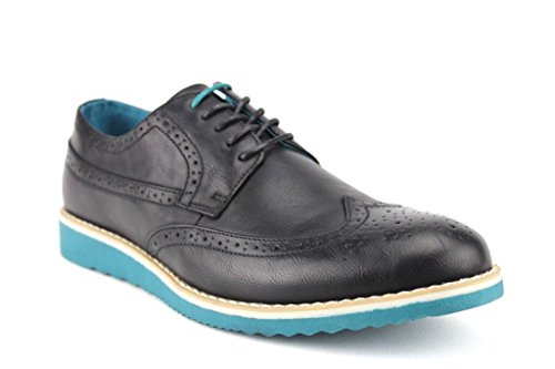 Tony's Men's C-1501 Wing Tip Contrast Sole Dress to Casual Lace up Shoes