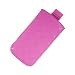 Produkt-Bild: Valenta Etui offen - rosa - mit Ausziehlasche und trendigem Karodesign f&uuml;r Emporia Safety Plus