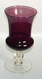 Vintage Amethyst Glass Goblet
