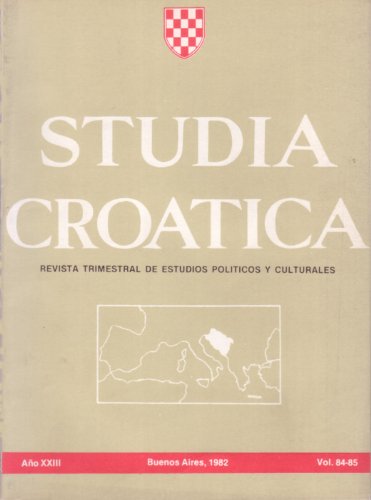 Studia Croatica - números 84-85 - 1982 (Spanish 