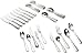 Yamazaki Median 45-Piece Stainless-Steel Flatware Set, Service for 8