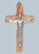 Wall Crucifix - 3" Height - Risen Christ - Olive Wood - IMPORTED FROM ITALY