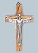 Wall Crucifix - 3" Height - Risen Christ - Olive Wood - IMPORTED FROM ITALY