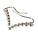 Orangesky 1Pair Rhinestone Crystal Earrings Ear Hook Stud Jewelry Sliver (Gold)