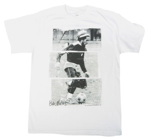 Bob Marley Soccer 77 Adult T-Shirt
