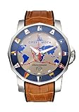 Corum Admirals Cup Mens Watch Automatic 18K White Gold Silver Dial on Brown Leather Strap 982 683 59 0F02 AGGI Corum Admirals Cup Mens Watch Automatic 18K White Gold Silver Dial on Brown Leather Strap 982-683-59-0F02-AGGI