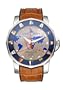 Corum 982-683-59-0F02-AGGI Admiral's Cup Blue and Silver Dial Leather Crocodile Over Rubber Men's Automatic Chronometer Watch