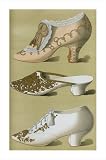 Ladies Fancy Dress Shoes in Pink and White, 1900 by T. Watson Greig,22.6 in. x 34 in.