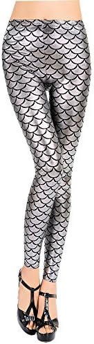 FunDesires Mermaid Reflective Leggings - One Size (Silver)