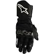 Alpinestars SP-1 Men's Leather Street Racing Motorcycle Gloves w/ Free B&F Heart Sticker Bundle - Black