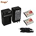 Progo Power Pack: (Two Li-ion Rechargeable Batteries and One Pocket Rapid Travel Charger With Car Adapter) for Sony NP-BG1, NP-FG1. Fits Sony Cyber-Shot DSC-H3, DSC-H7, DSC-H9, DSC-H10, DSC-H20, DSC-H50, DSC-H55, DSC-H70, DSC-H90, DSC-HX5V, DSC-HX7V, DSC-HX9V, DSC-HX10V, DSC-HX20V, DSC-HX30V, DSC-N1, DSC-N2, DSC-T100, DSC-T20, DSC-W100, DSC-W120, DSC-W130, DSC-W150, DSC-W170, DSC-W200, DSC-W210, D