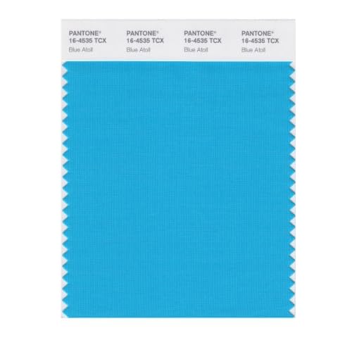 PANTONE SMART 164535X Color Swatch Card, Blue Atoll Wall Decor