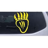 6in X 4.1in Yellow -- Tribal Indian Bear Claw Western Car Window Wall Laptop Decal... by Rad Dezigns