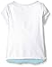 Dream Star Girls' Short Sleeve Screen Tee With Chiffon Hang At Back Hem