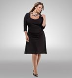 Plus Size Flaunt Cocktail Dress - Black Noir