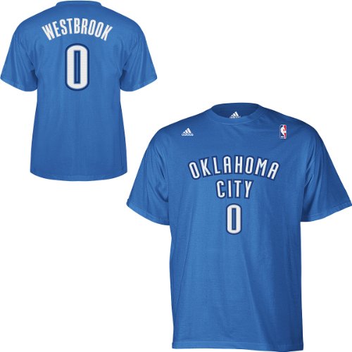 Adidas Oklahoma City Thunder Russell Westbrook Gametime T-Shirt Large
