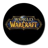 Round Mousepad of World of Warcraft Official Logo (Guild, PC Game, Expansion, Addons, Movie)