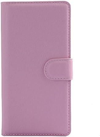 [Ddshopping]Ascend P8 Lite Flip Case, Huawei Ascend P8 Lite Leather Wallet case, Luxury Fashion Litchi Style PU Leather Wallet Flip Protective Skin Case With Card Slot And Stand Funtion For Huawei Ascend P8 Lite (Pink)