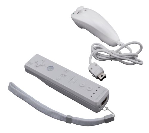 Wii Remote PLUS Controller + Nunchuk Set in White