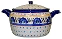 Teresa Beach Polish Pottery Covered Casserole, Club med pattern