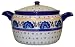 Kitchen & Housewares : Teresa Beach Polish Pottery Covered Casserole, Club med pattern