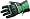 GLOVES MOTORCYCLE CORDURA WATER PROOF REFLECT GREEN M