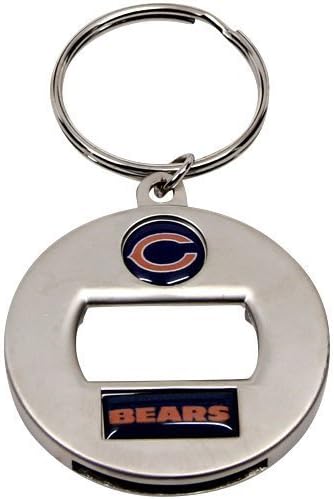 Chicago Bears NFL Metal Premium Ez Bottle Opener Key Chain